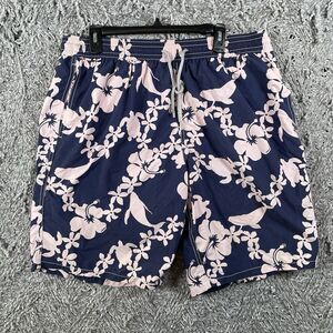 Vilebrequin Swim Shorts Men’s Size 3XL Floral Blue Pink Designer Summer Beach